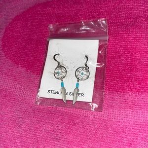 dreamcatcher drop earrings